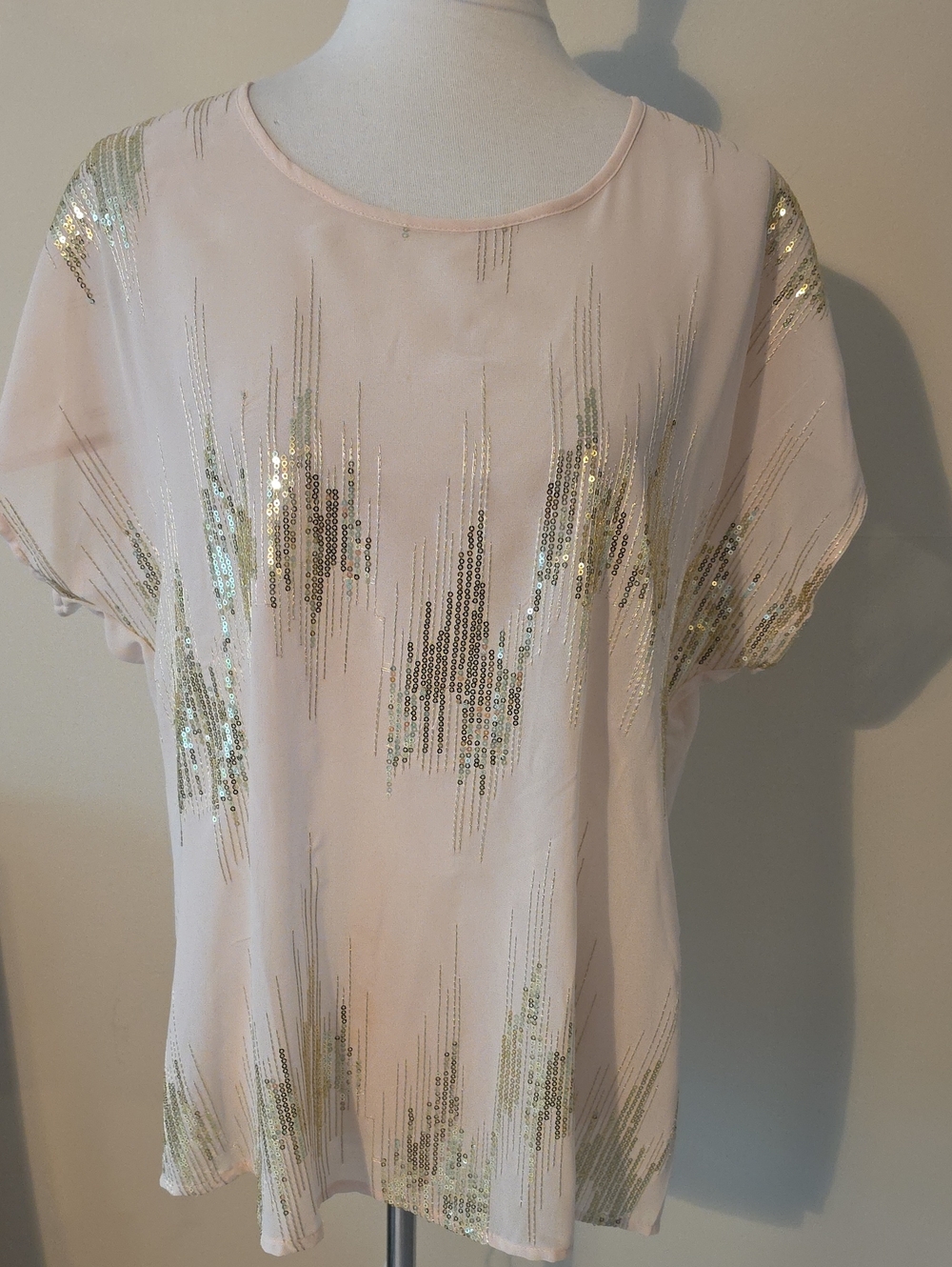 Metaphor Elegant Sequin Embellished Women's Top Blouse